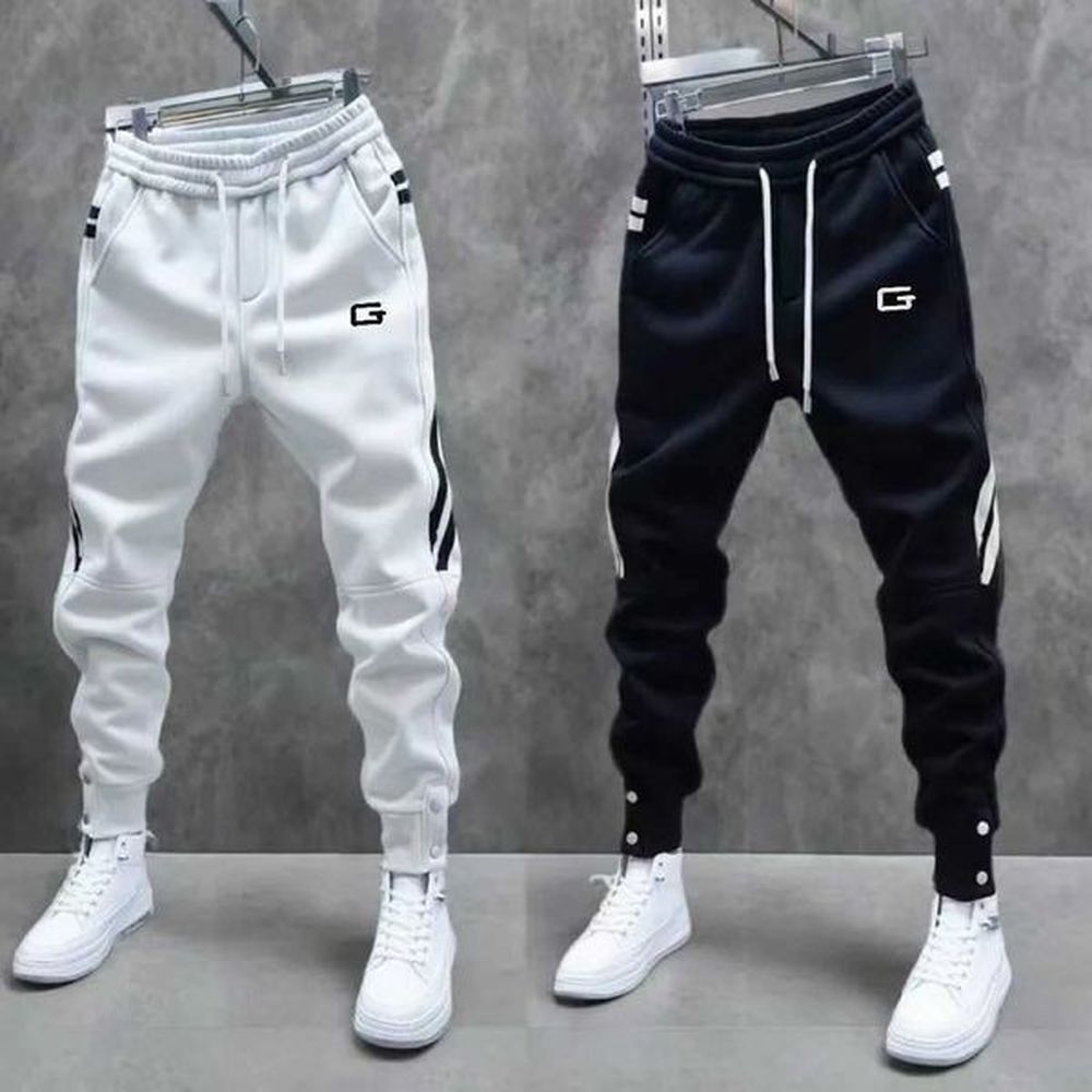Men's Pants 2024 New Men Joggers Autumn Sweatpants Winter Drawstring Casual Pants Workout Running Cotton Sports Trousers Men Clothing H