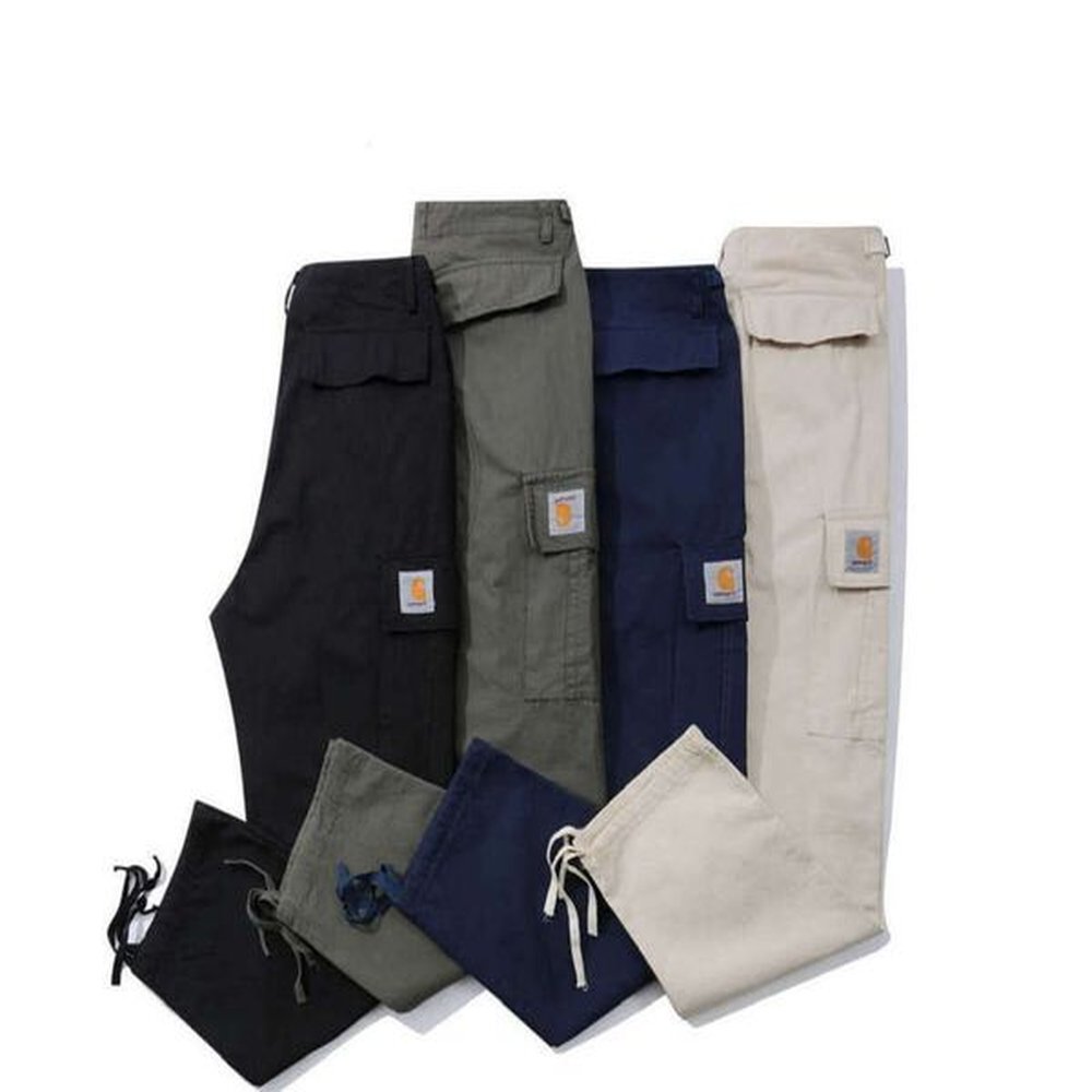 2683 Men's Pants North American High Street Brand Carhart Pure Cotton Five Point Check Multi Pocket Overalls Leisure design200ess