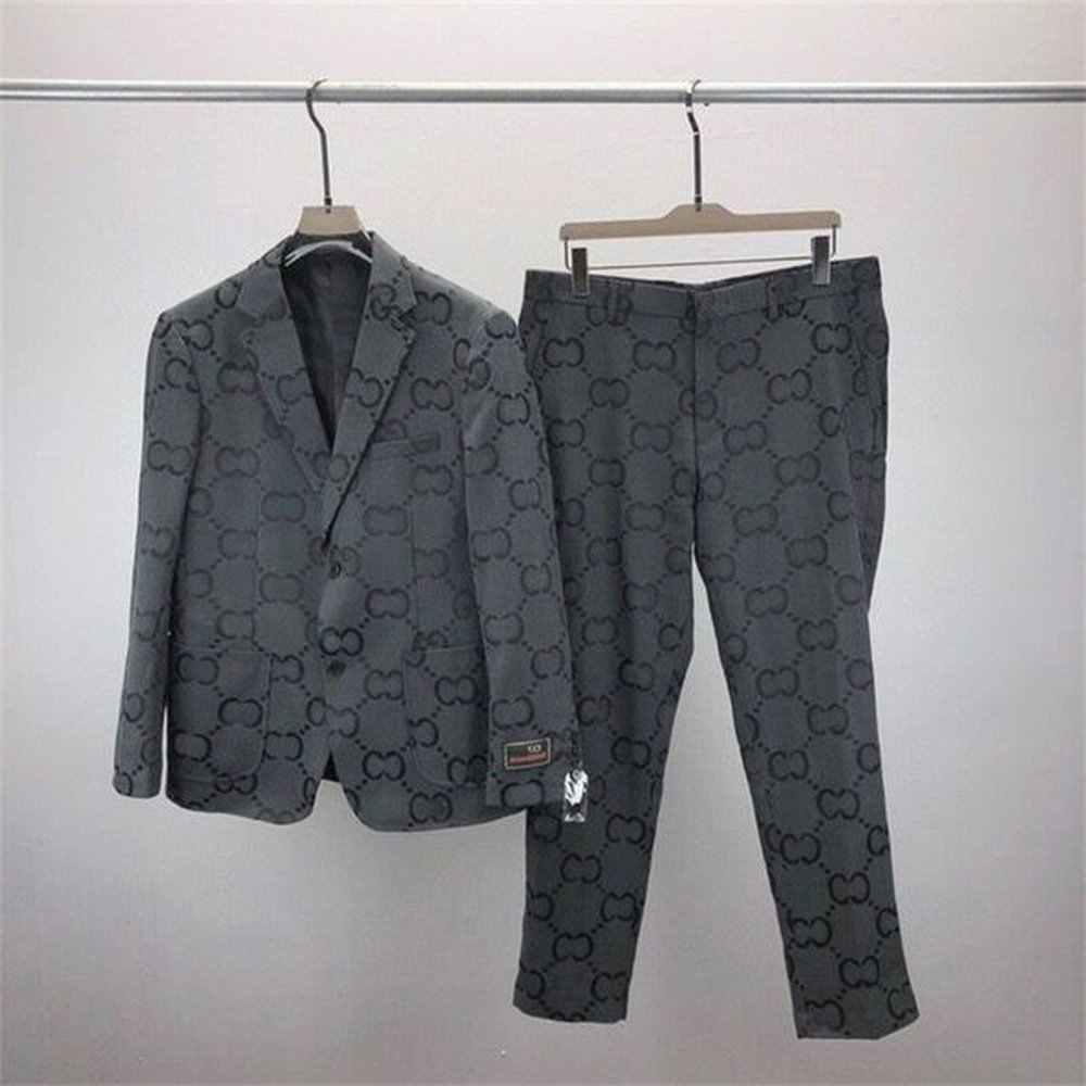 Men's plus size Outerwear & Coats Autumn and Winter New Set Casual Loose Fit Fashion Men's and Women's Same Style Guard Pants