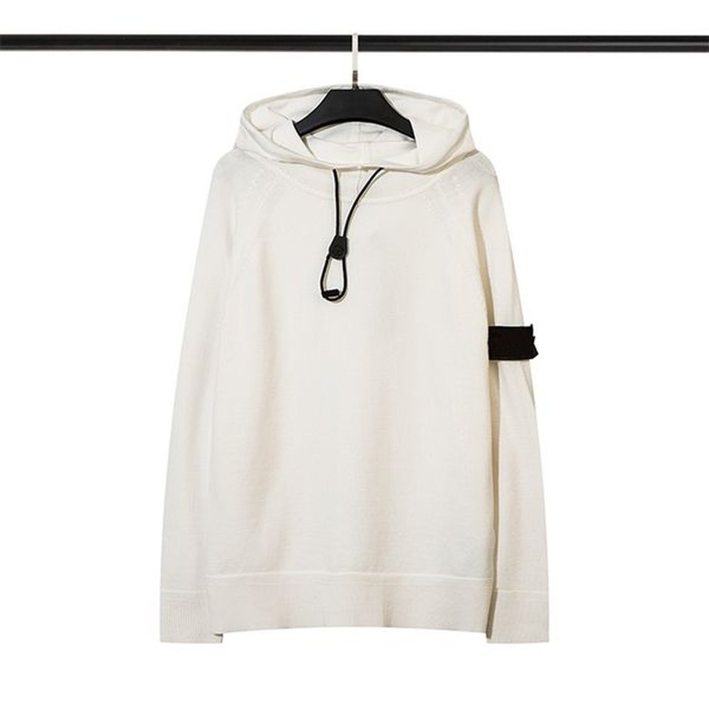 Men's Plus Size Sweaters Autumn And Winter Fashion Pullover Warm Pullover Couple Knitted Pull Rope Hooded Solid Color Sweater