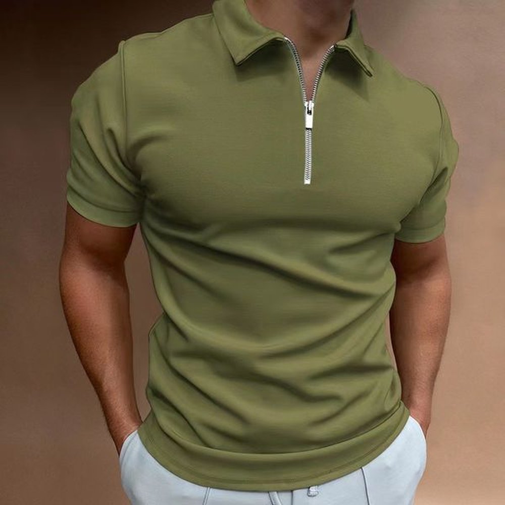 Mens Plus Tees Polos Hip Hop Muscle White Cotton army green men T Shirt Casual Quantity Trend Oversize S-5xL Short Sleeve Lapel Polo designe