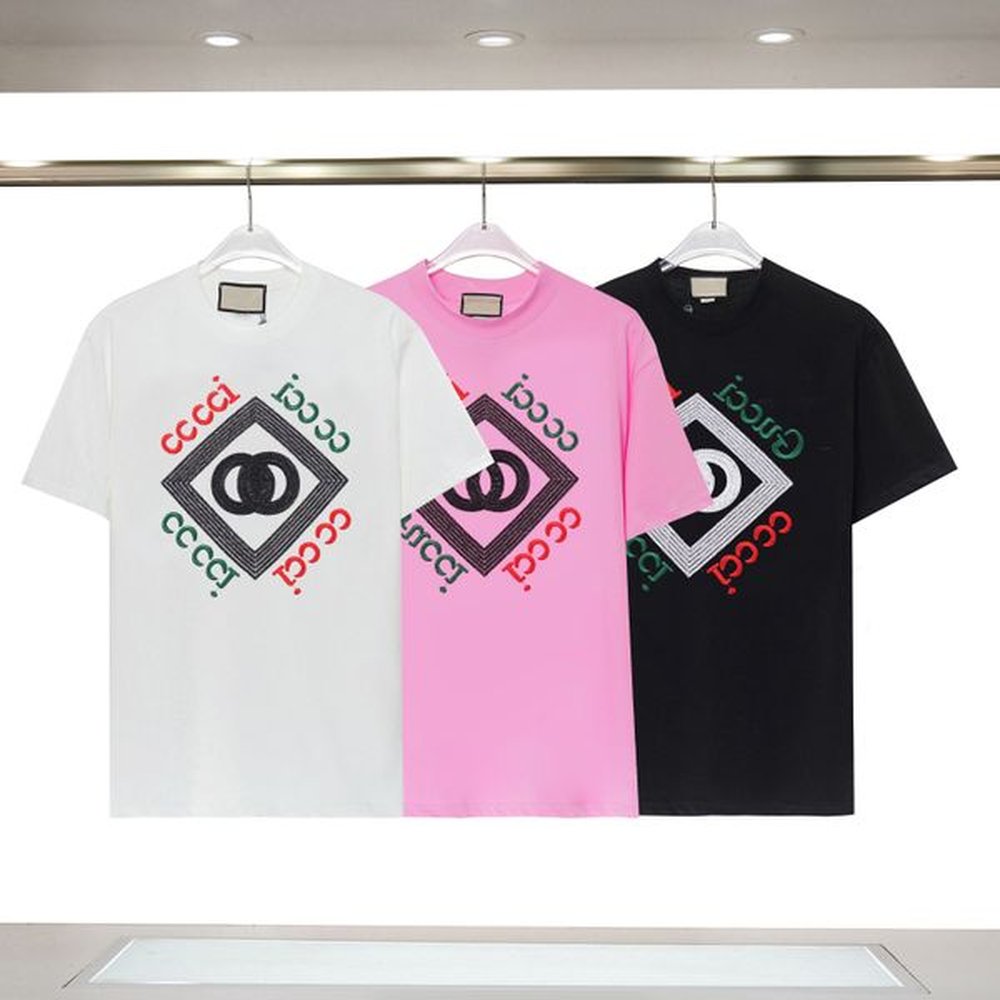 Men's Plus Tees & Polos Round T-shirts plus size neck embroidered and printed polar style summer wear with street pure cotton European