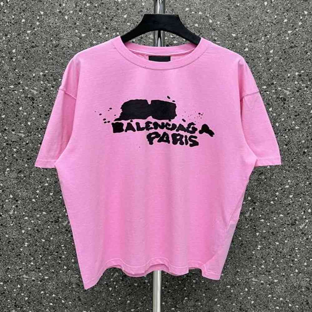 Men's Plus Tees & Polos t-shirts Custom woven and dyed fabric with comfortable and soft texture. Embroidered graffiti letter on the che