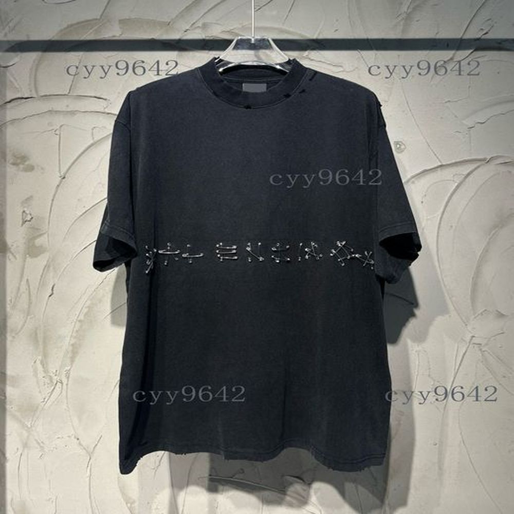 Men's Plus Tees & Polos t-shirts cyy9642 fashion Round neck embroidered and printed polar style summer wear with street pure cotton Ove