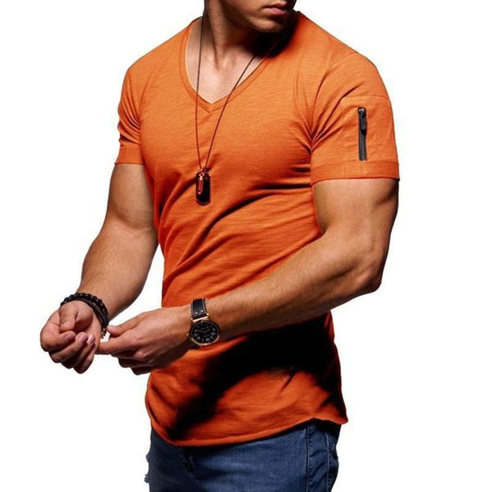Men's Plus T-Shirts Stylish Plain Tops Fitness Mens T Shirt Short Sleeve Muscle Joggers Bodybuilding Tshirt Male Gym Clothes Slim Fit T