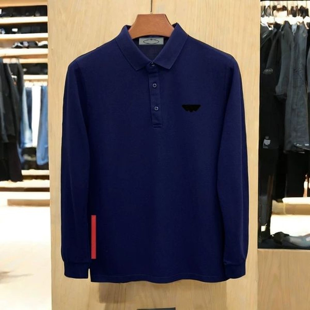 Mens Polo designer polo shirt man polo shirts Quality shirt Tees men tshirt Cottom Long sleeve Polo Fashion Shirt T-shirt for man designer P