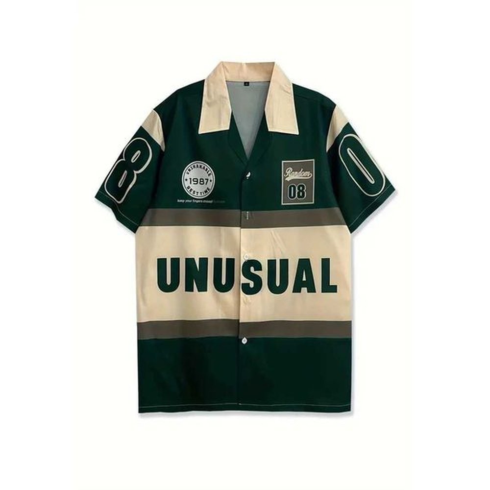 Men's Polos Casual MenS Shirt Unusual Pattern Print Summer Short Sve Tee Fashion Street Trendy Male Oversized Clothing Hawaiian Shirts