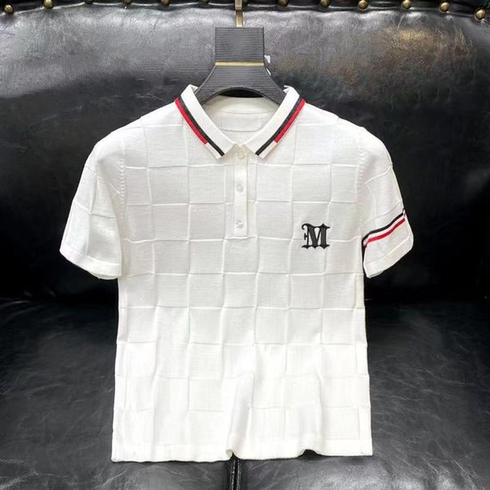 Mens Polos Casual Shirt High Quality Cotton T-Shirt Embroidery Letters Designer Polo Man Tops Tees Designer Tshirts Asian Size M-5XL