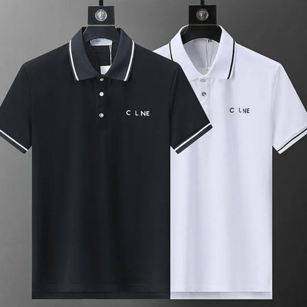 Men's Polos Designer Luxury Mens Polo Shirts Summer Casual Moire Wicking Embroidery Short Sleeves T Shirt Pure Cotton T-shirt Quick-Dry