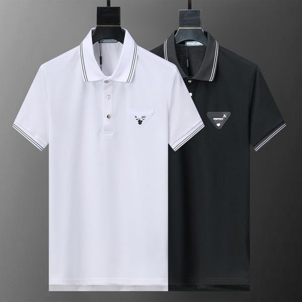 Men's Polos Designer polo Mens T-Shirts Fashion Embroidered Designers TShirt V Neck Cotton High street men Casual t shirt Luxury couple