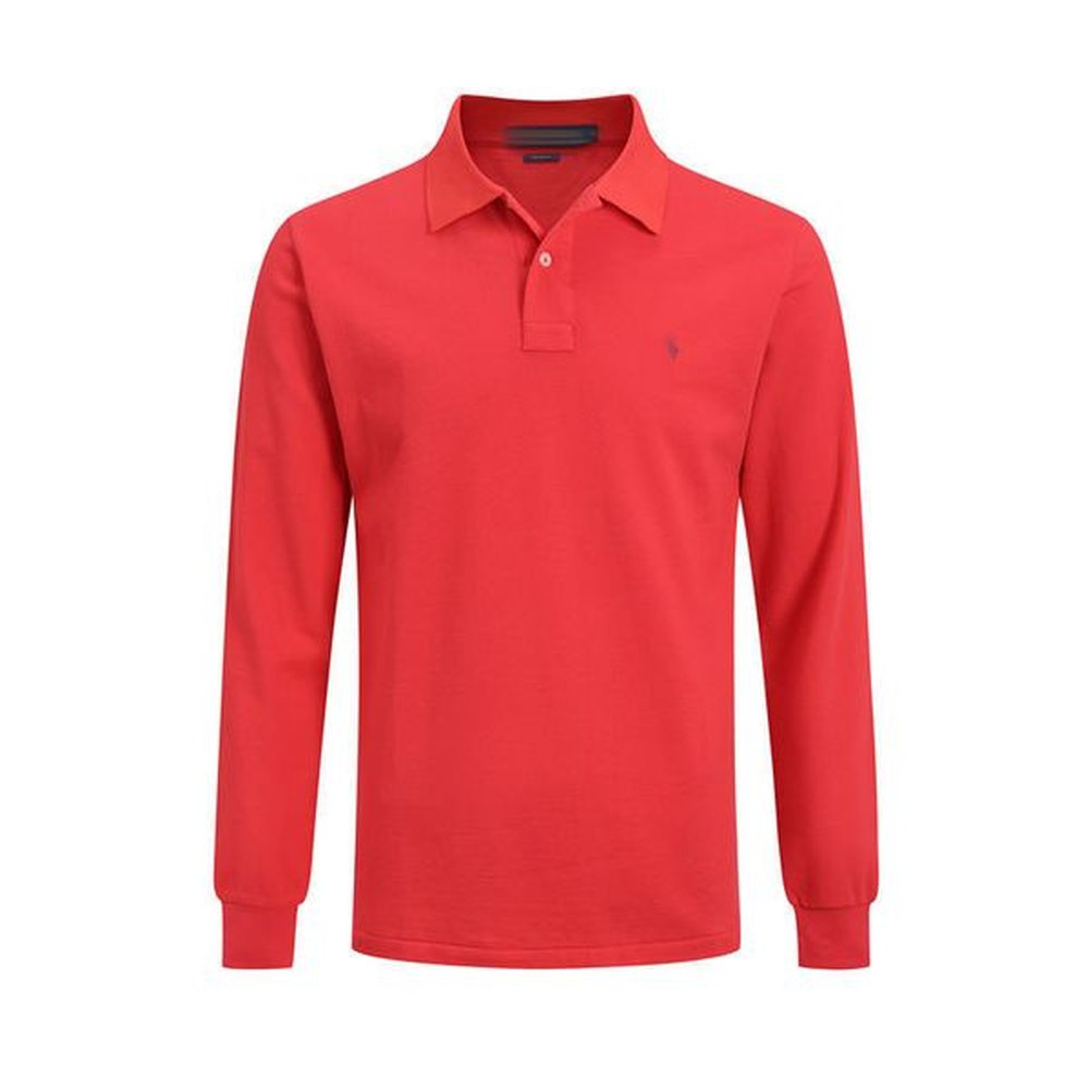 mens polos shirt classic oversized loose tee small horse sleeve embroidered long shirt
