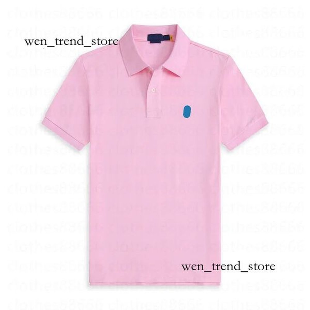 Mens Polos t shirt Brand Mens Tees Designer Luxury t shirts Fashion Embroidery Womens polo raplh T-shirt Printing Black White Polos ralphly