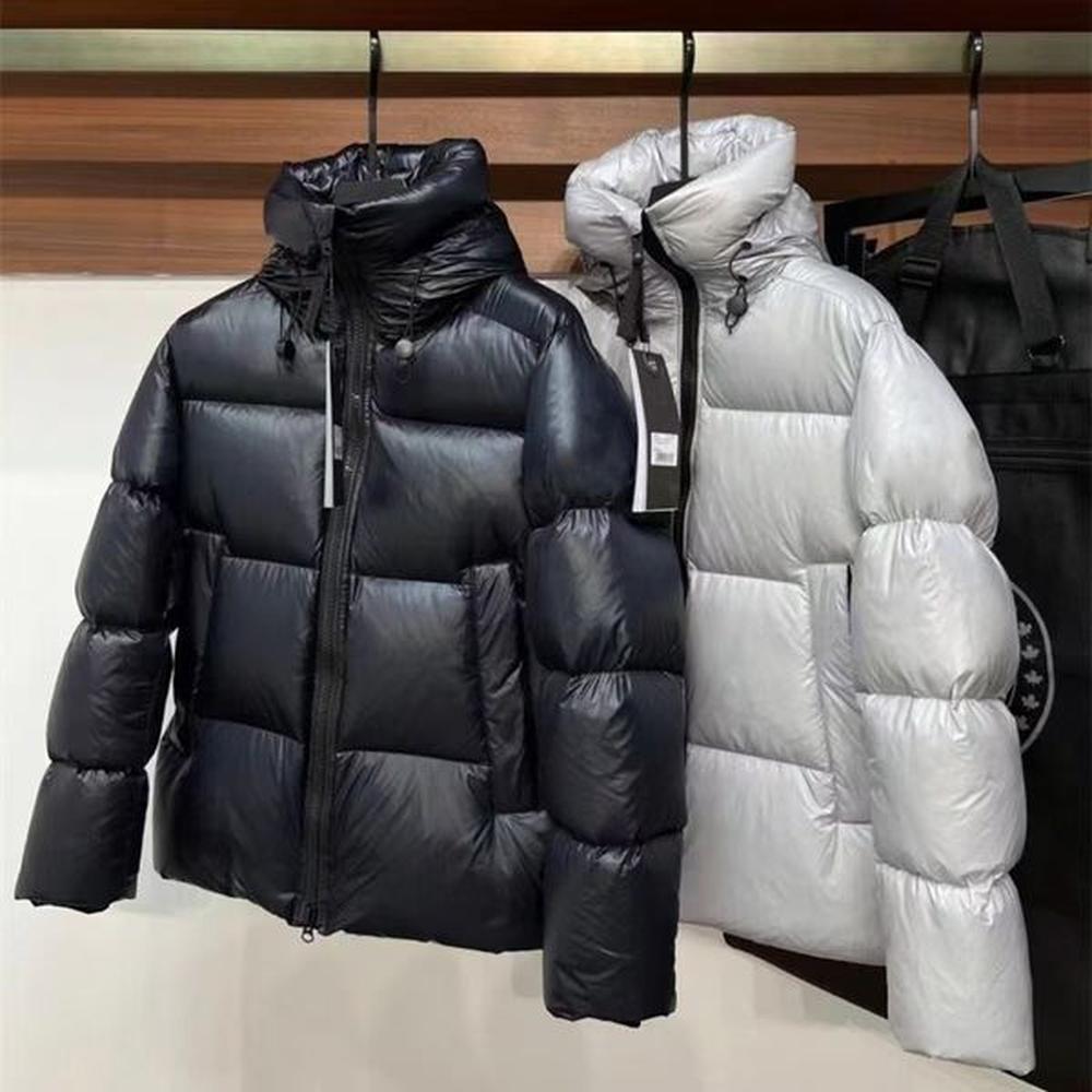 Mens Puffer Jacket Goosed Thickened Hooded Fluffy Bread Winter Men and Women Wear Lightweight Jackets Together Protect From the Cold Keep Wa