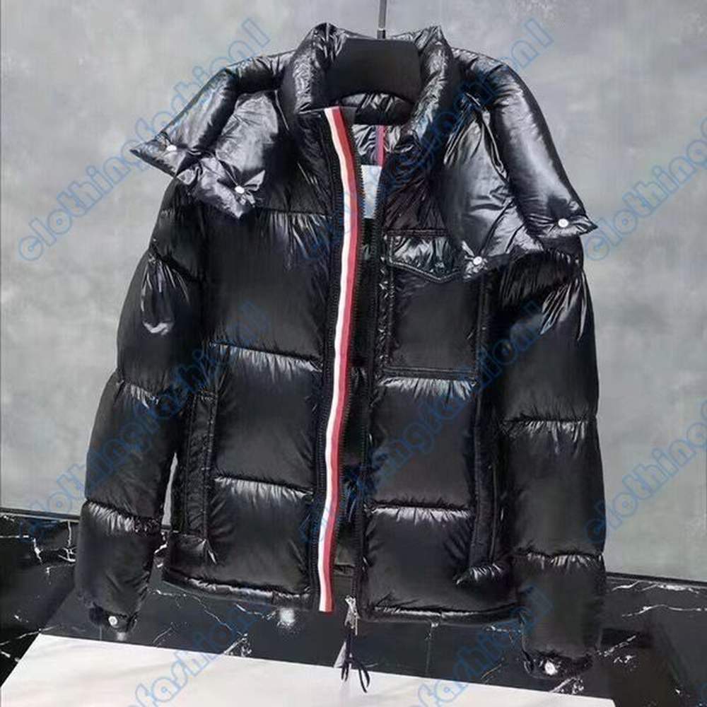 Mens Puffer Jacket Winter Down Jackets Coats Unisex Tops Outwear Embroidery Stand Collar Loose Thick Zipper Fashion Winter Jackets Outerwear