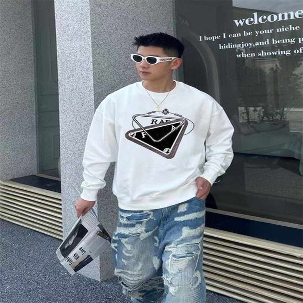 Men's Pullover Designer Cotton Hoodie High Quality Large Size Embroidery Crew Neck Sweatshirt Fashion Item S-5XL AAAAA