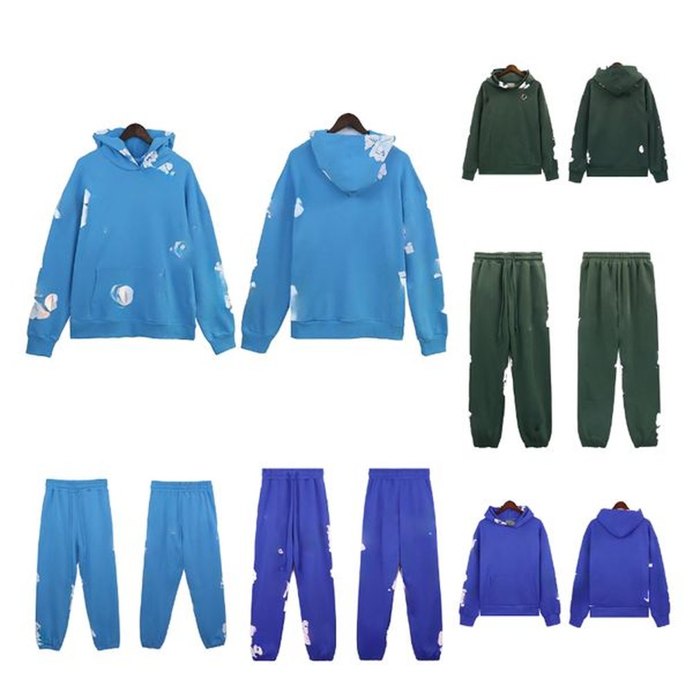 mens pullover hoodies set designer hoodie men's hoodies womens embroidered hip hop personality round neck Sweatshirt sports suits set