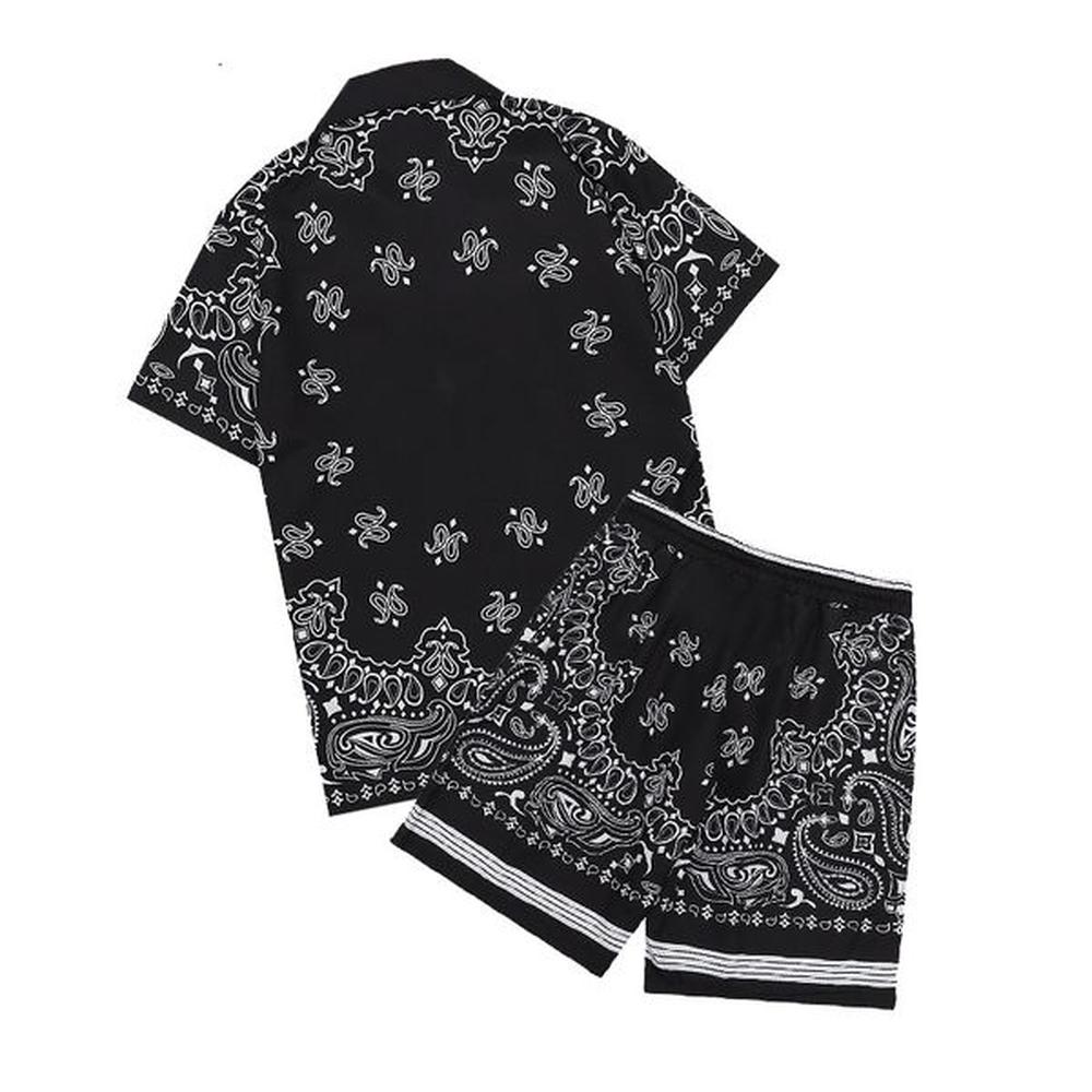Mens Shorts and Shirt Set Summer Designer Set women Fashion Holiday Couple Printing Casual loose T shirt tee size M-3XL