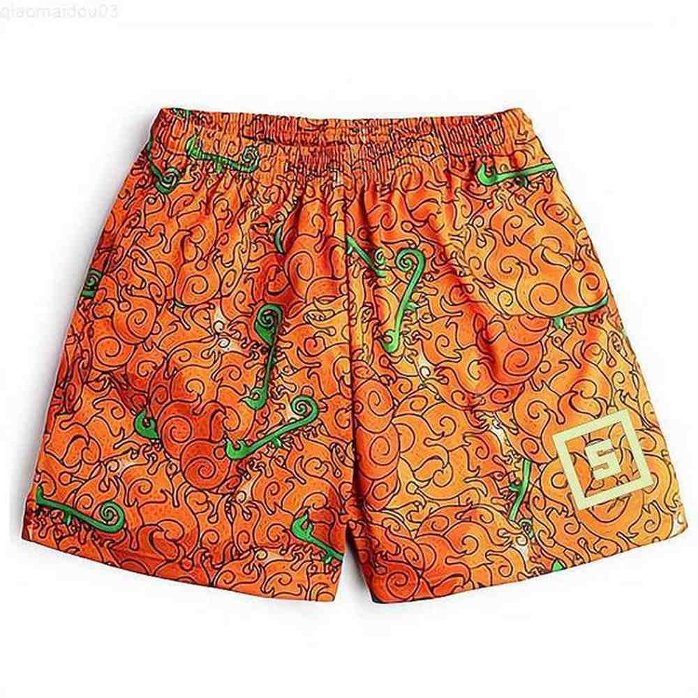Men's Shorts Anime Shorts Men Wome Manga Sports Shorts to Gym Fitness 3D Printing Quick Dry Mesh Scanties Short Pants Board Shorts L230