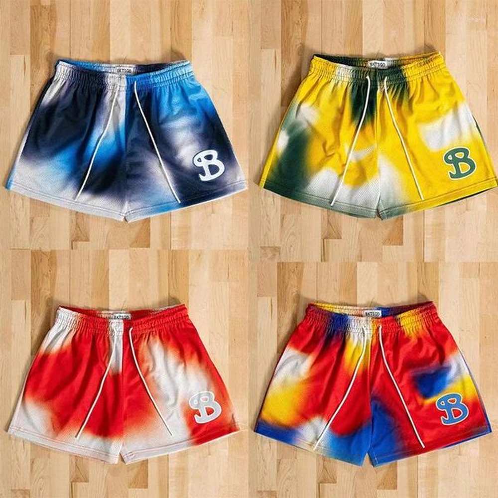 Mens Shorts BUCKETSQUAD Summer Sports Loose Basketball Quarter Knee Quick Drying Beach Fashion Trend Swimming Running Fitness