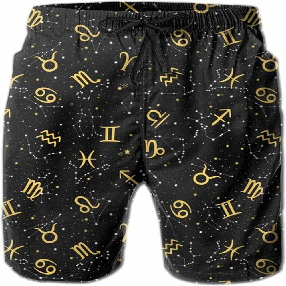 Mens shorts 3D printed pattern Constellation Starry Sky Mens Swim Trunks Quick Dry Swim Shorts Stylish Beach Board Shorts Swimwear