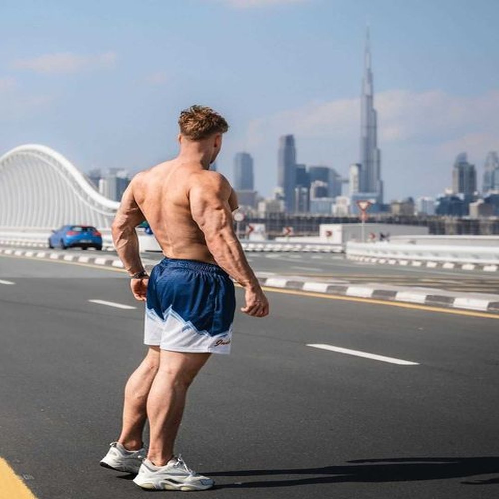 Men's Shorts Ee Fitness Pants Sports Tidy Beachwear Mesh Perforated Breathable