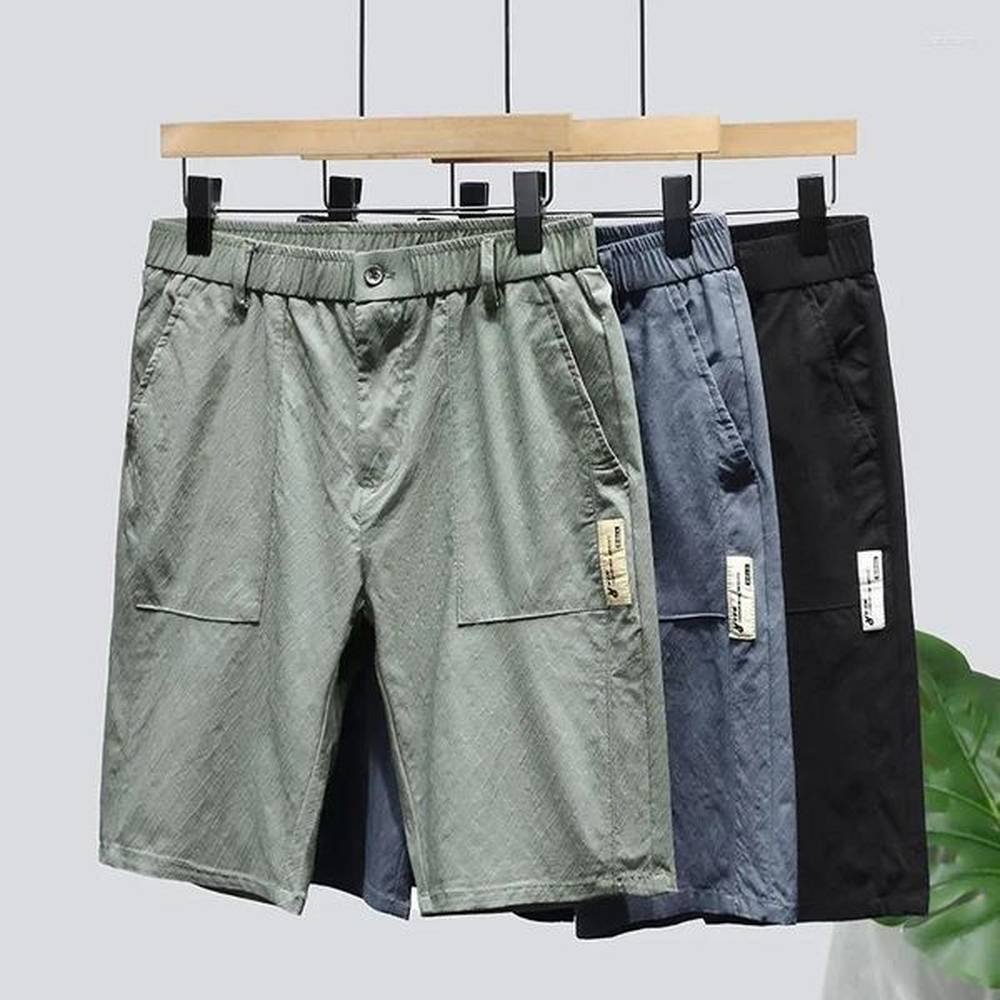 Mens Shorts Factory Outlet Versatile Anti-wrinkle Trendy Casual Loose-fit Breathable Trunks Summer Season Applicable