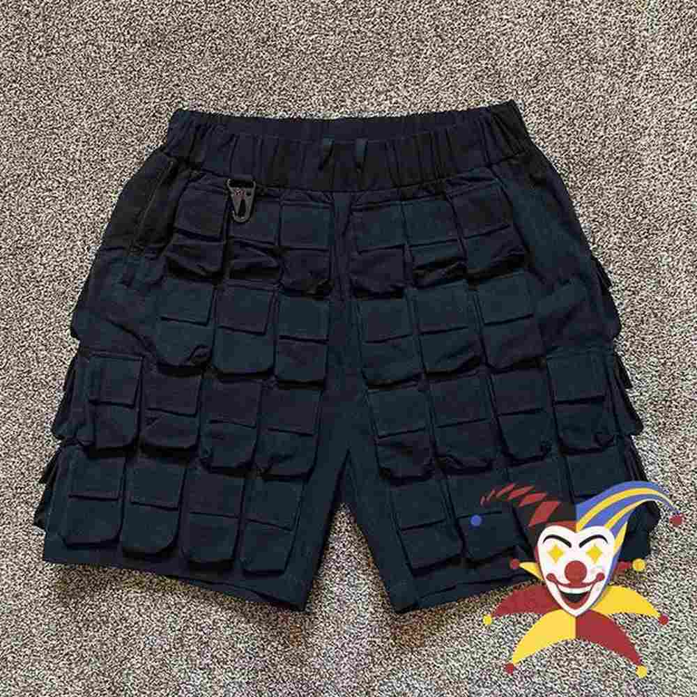 Men's Shorts Flaneur 58 Pocket Cargo Work Shorts Men Women Ultra Multi Pocket Functional Drawstring Breeches T240613
