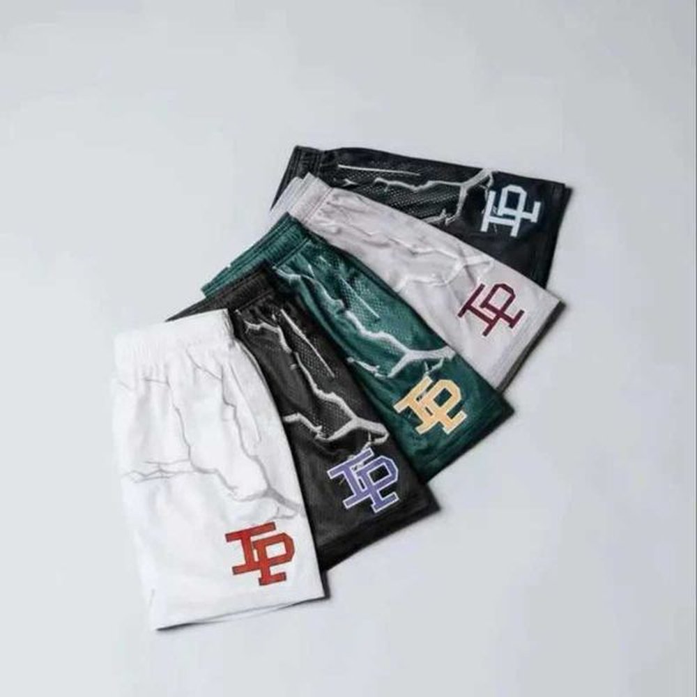 Men's Shorts High Strt Mesh Shorts Thunder Style Men Women Basic Basketball Shorts Hip Hop Women Men Sports Short Pants Y2412252F9P