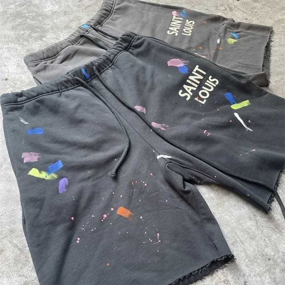 Men's Shorts Men Women Best Drawstring Speckled Washed H241230