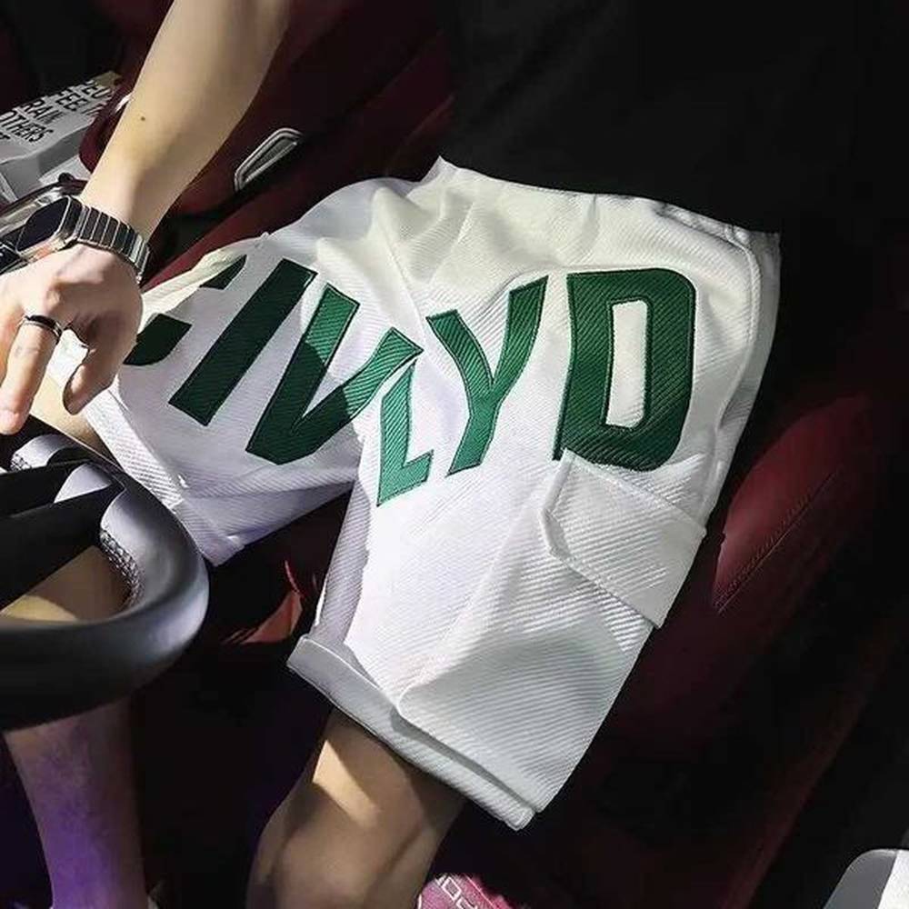 Men's Shorts Mens Letter Print Shorts y2k Casual Loose Sweatpants Gym Baskeall Short Pants Strtwear Korean Fashion Summer Bermuda short