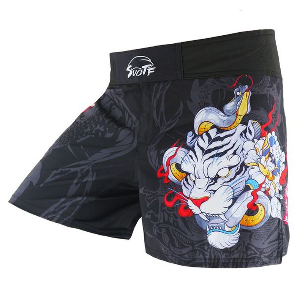 Men's Shorts MMA Jujitsu Fight Fierce fighting Men's Boxing Pants kickboxing MMA shorts Short Tiger Muay Thai boxing shorts sanda