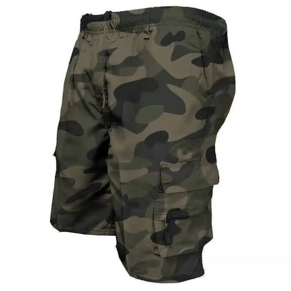 Men's Shorts 2023 new summer Mens Cargo Pants Drawstring Tactical Pants Loose Shorts for Men Printing Jogging Short Pants H241126