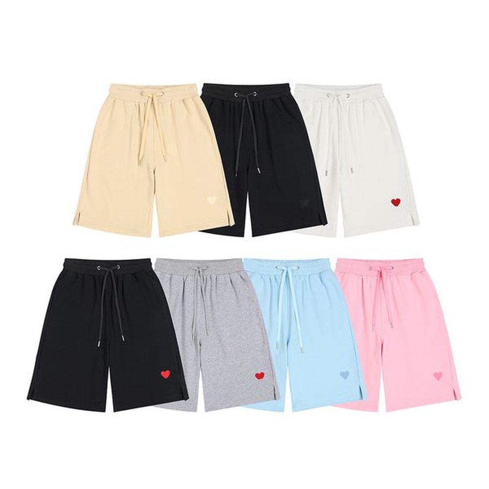 Mens shorts pants classic summer paris fashion Love embroidered looped casual shorts