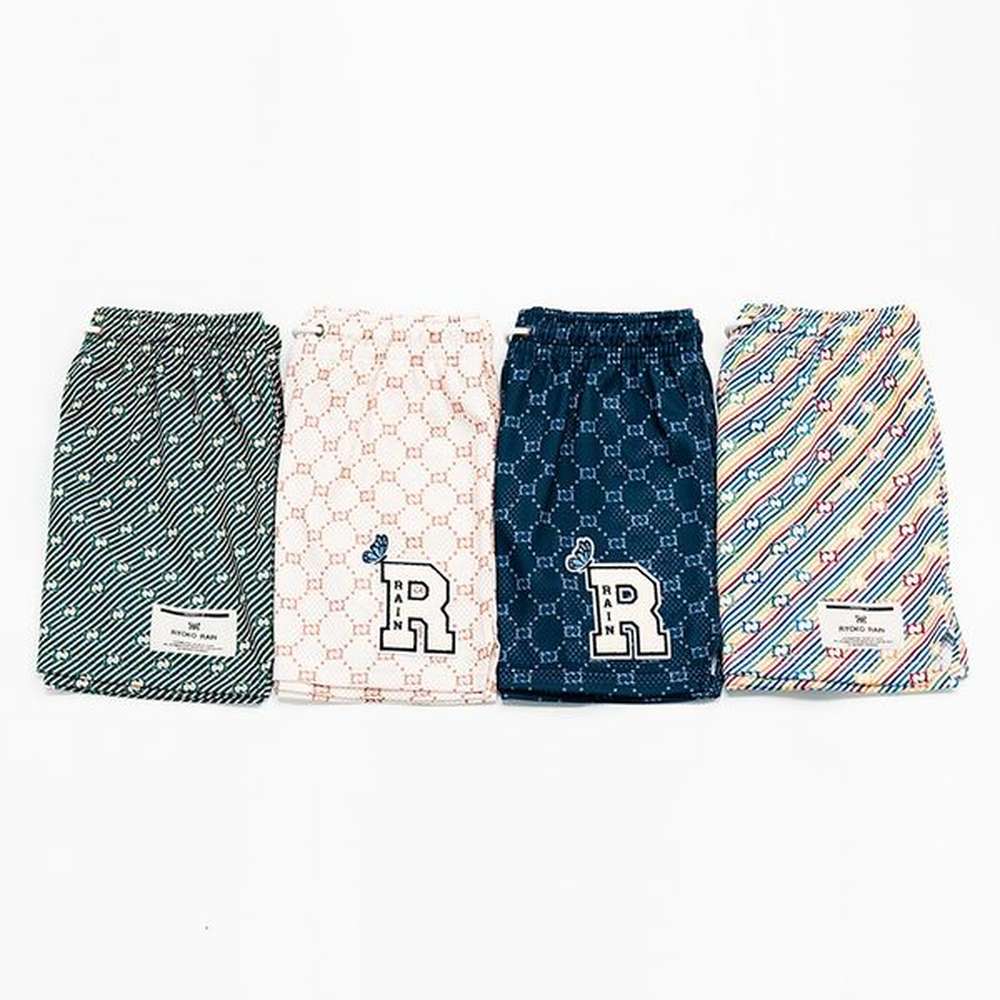 Mens Shorts RYOKO RAIN summer mens shorts men and womens fashion beach seaside casual mesh sports quickdrying quarter pants 230515
