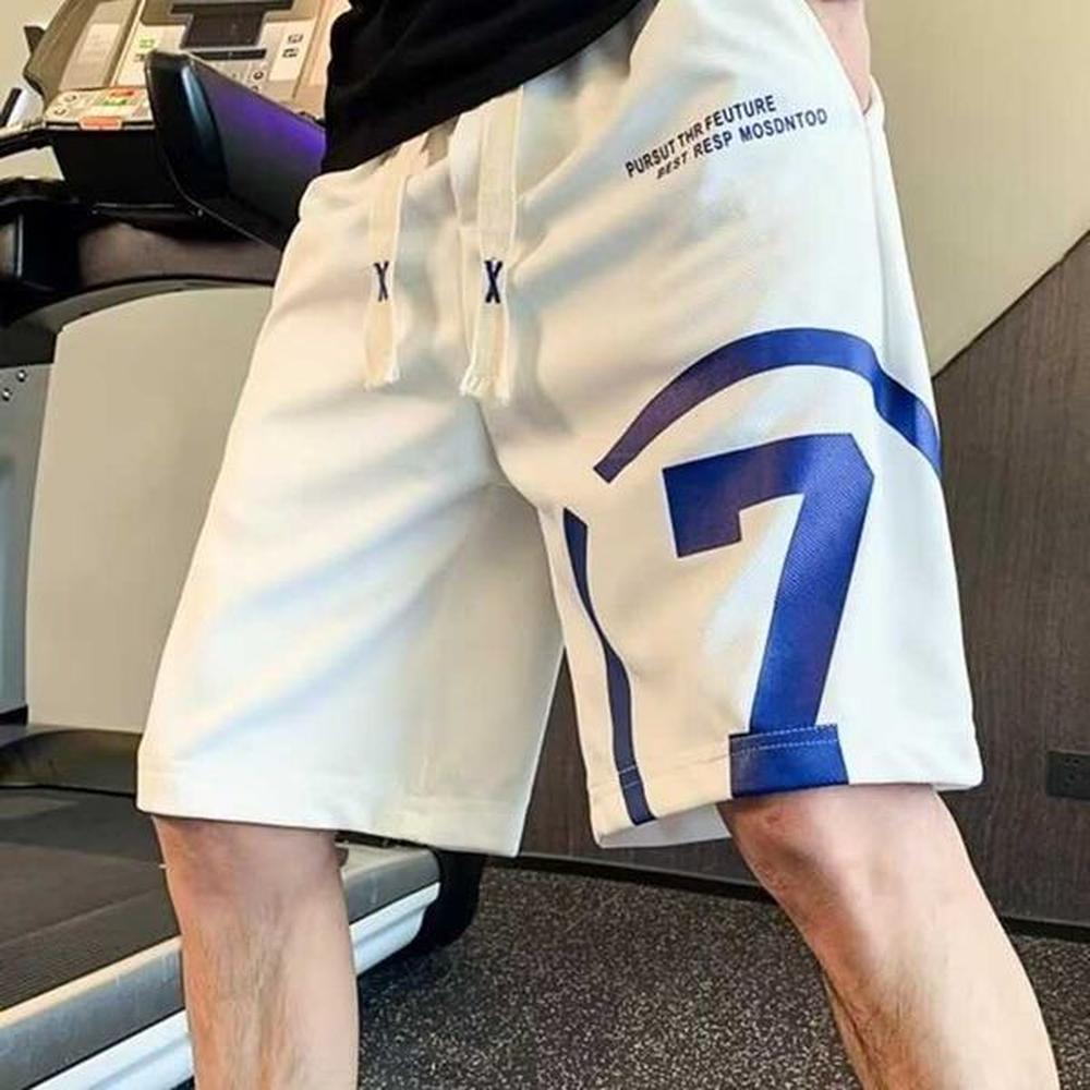 Men's Shorts Shorts for men in summer Ins trendy brand thin casual student wearing drawstring sport beach wide leg pants S25210