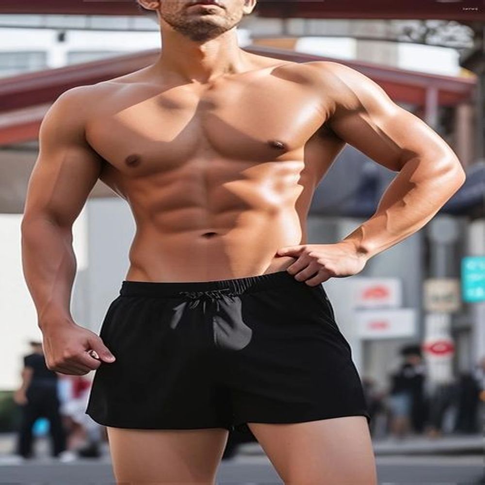 Mens Shorts Summer Fitness Running Training Casual Plus Size Quick Dry Athletic
