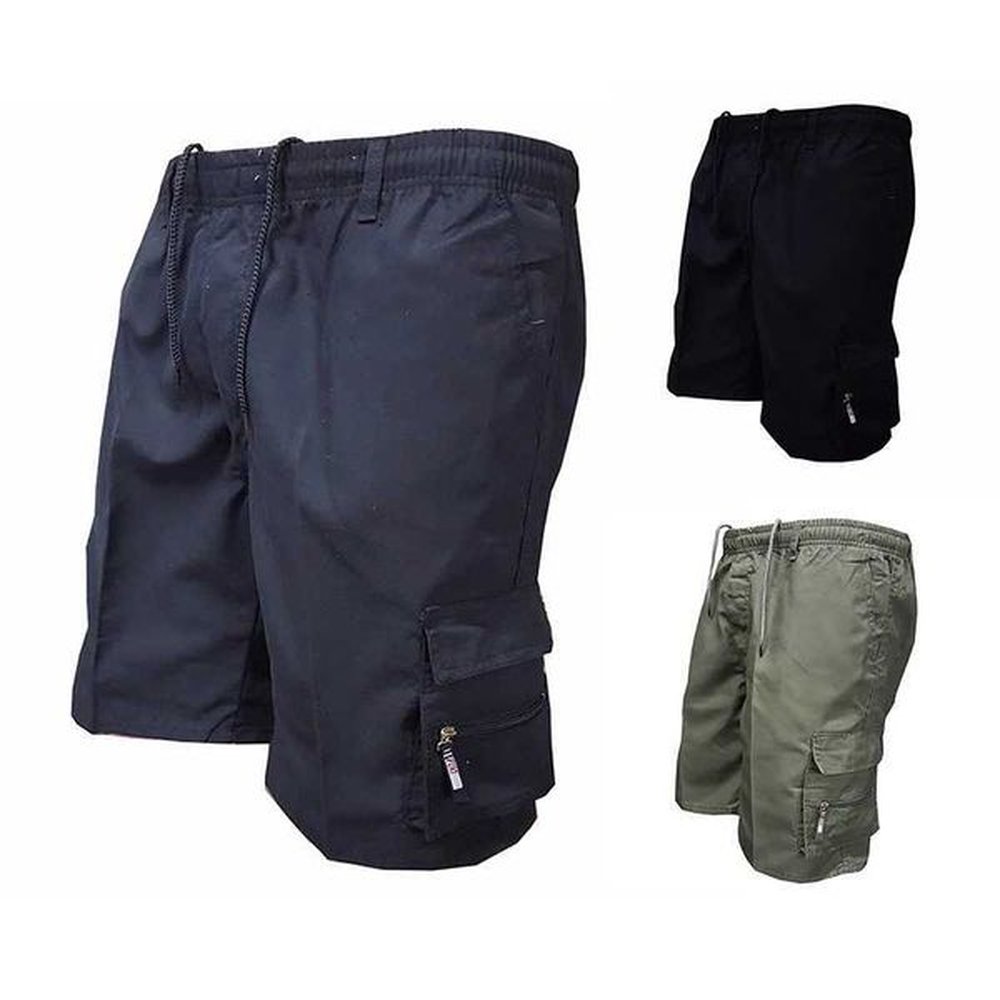Men's Shorts 2024 Summer New Mens Shorts Casual Work Cool Pants with 5-point Large Pocket Clothing Elastic Waist Sports Male Outfit Sho