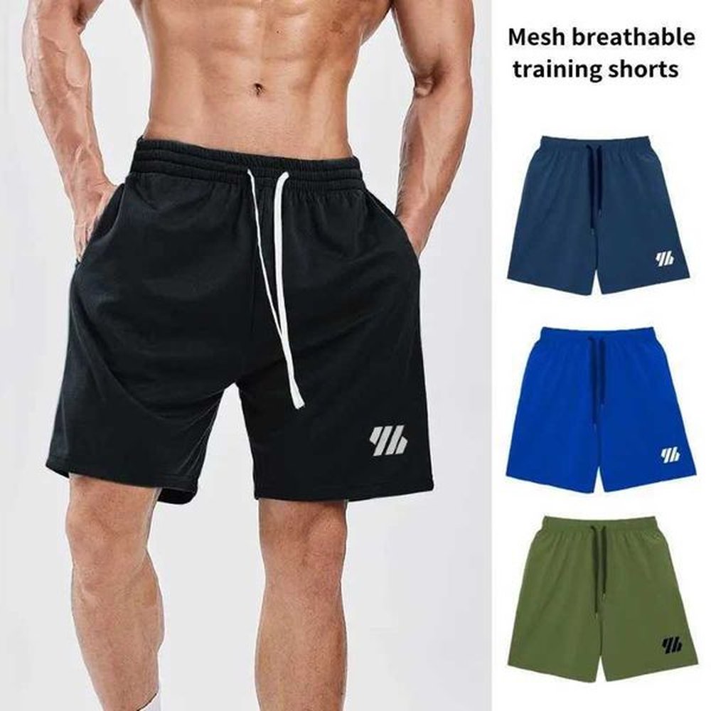 Men's Shorts Summer shorts mens sports running pants loose elastic quick drying sports pants mesh basketball training shorts H241126