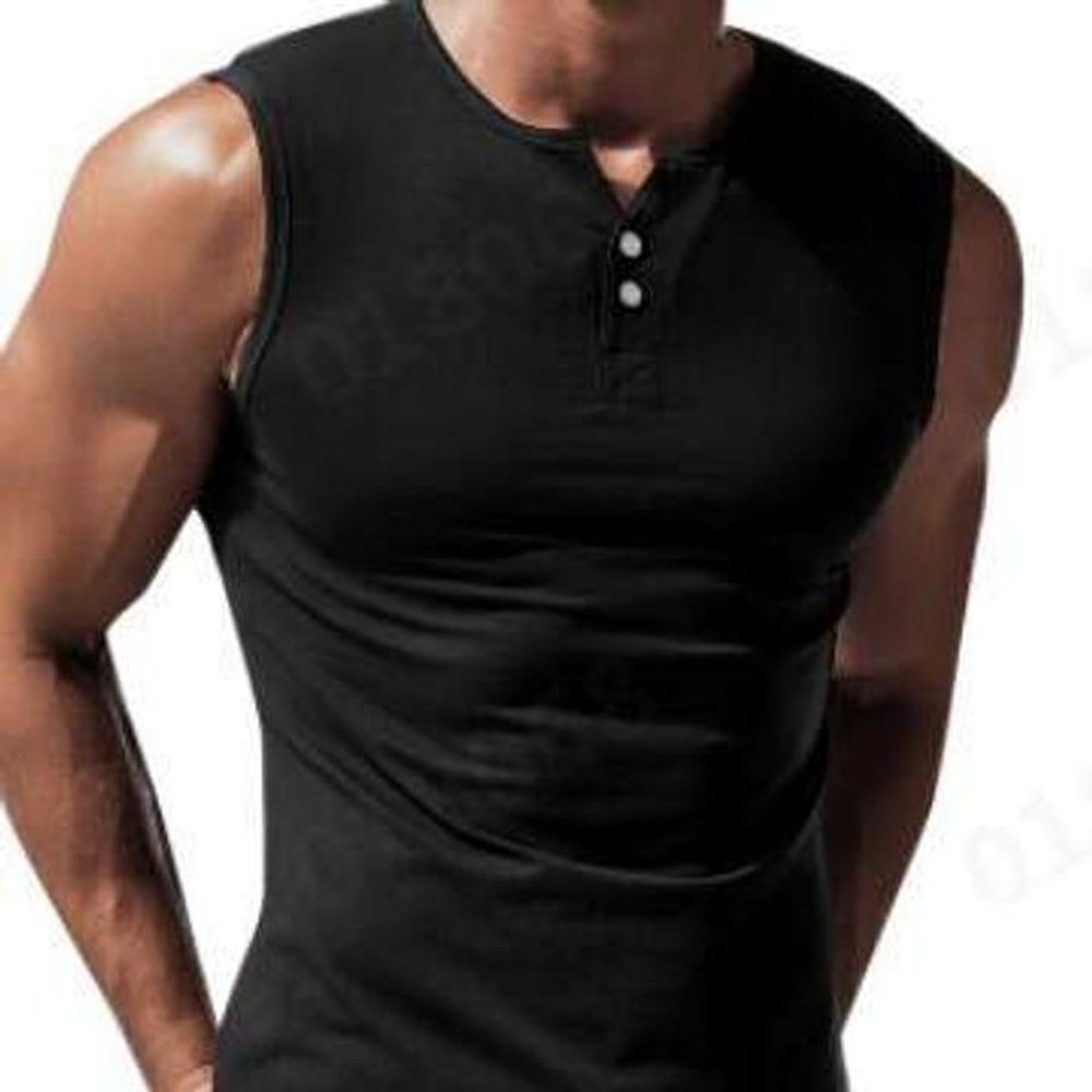Men's Sleeveless T-Shirt For Foreign Trade, Casual Sports, Basic Short Sleeved, Lightweight T-Shirt, Vest, New Product