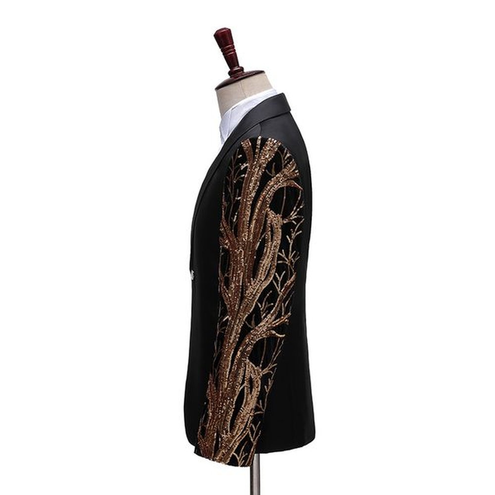 3701 Men's Slim Fit Korean Style Suit Jacket - Tailored Fit for Modern Fashion