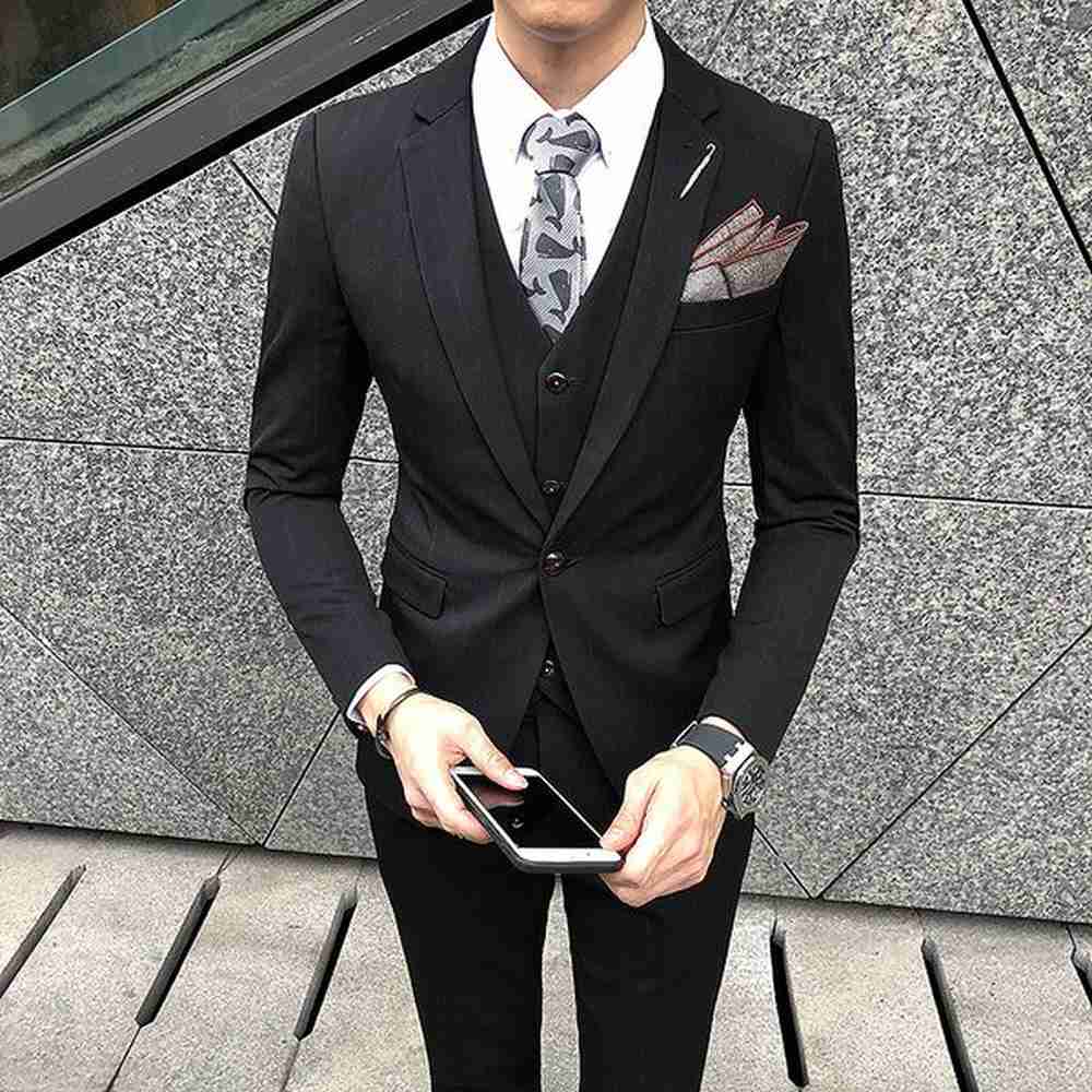 3590 Men's Slim Fit Suit Jacket - Elegant Fashion