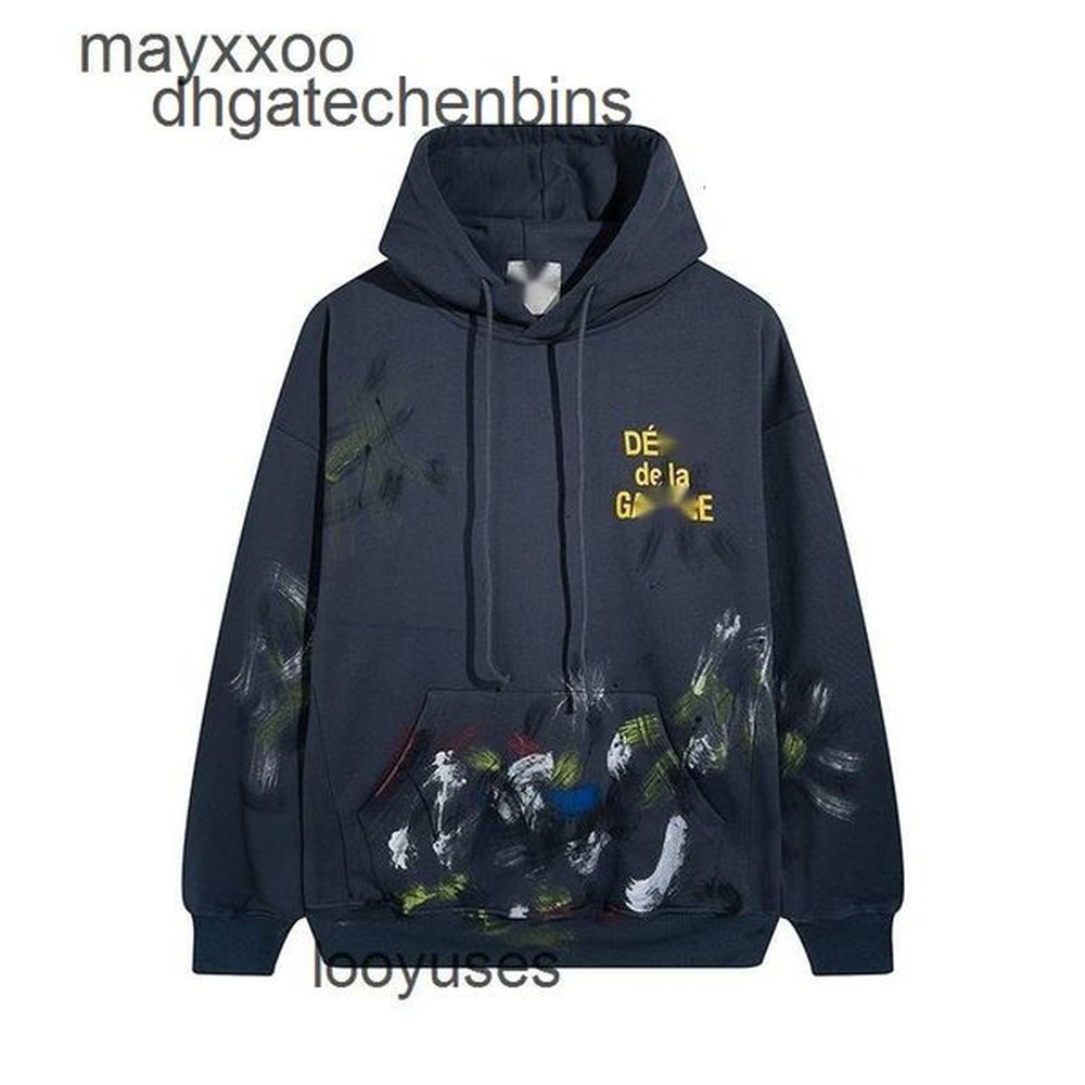 Men's Splash High Streetwear Hoodies Galleryyesdeptt Women's Ink Tide Print Sweaters Brand Designer Autumn Str Graffiti Winter