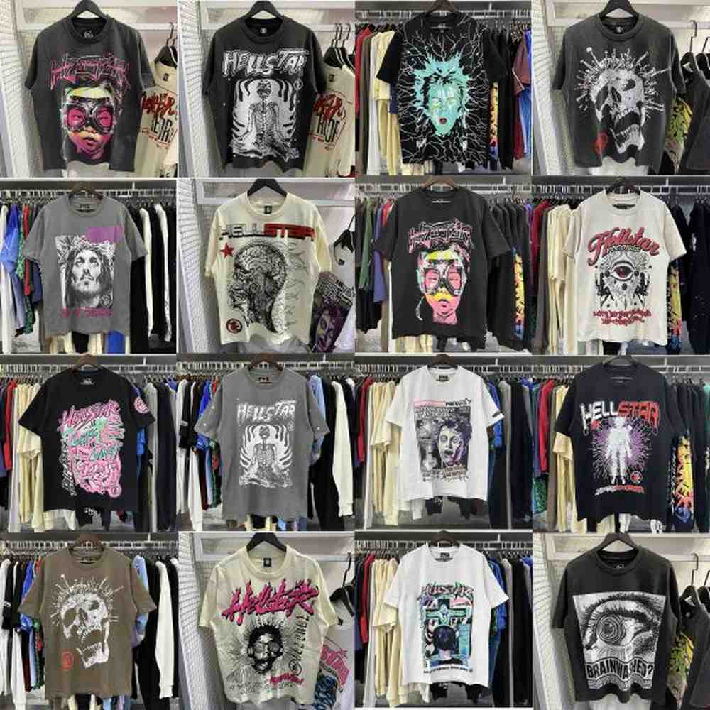Men's 2024 Sss Designer Shirt Mens T-shirts Short Sleeve Tee Men Women High Quality Streetwear Hip Hop Fashion t Shirt Hell Star Hellst