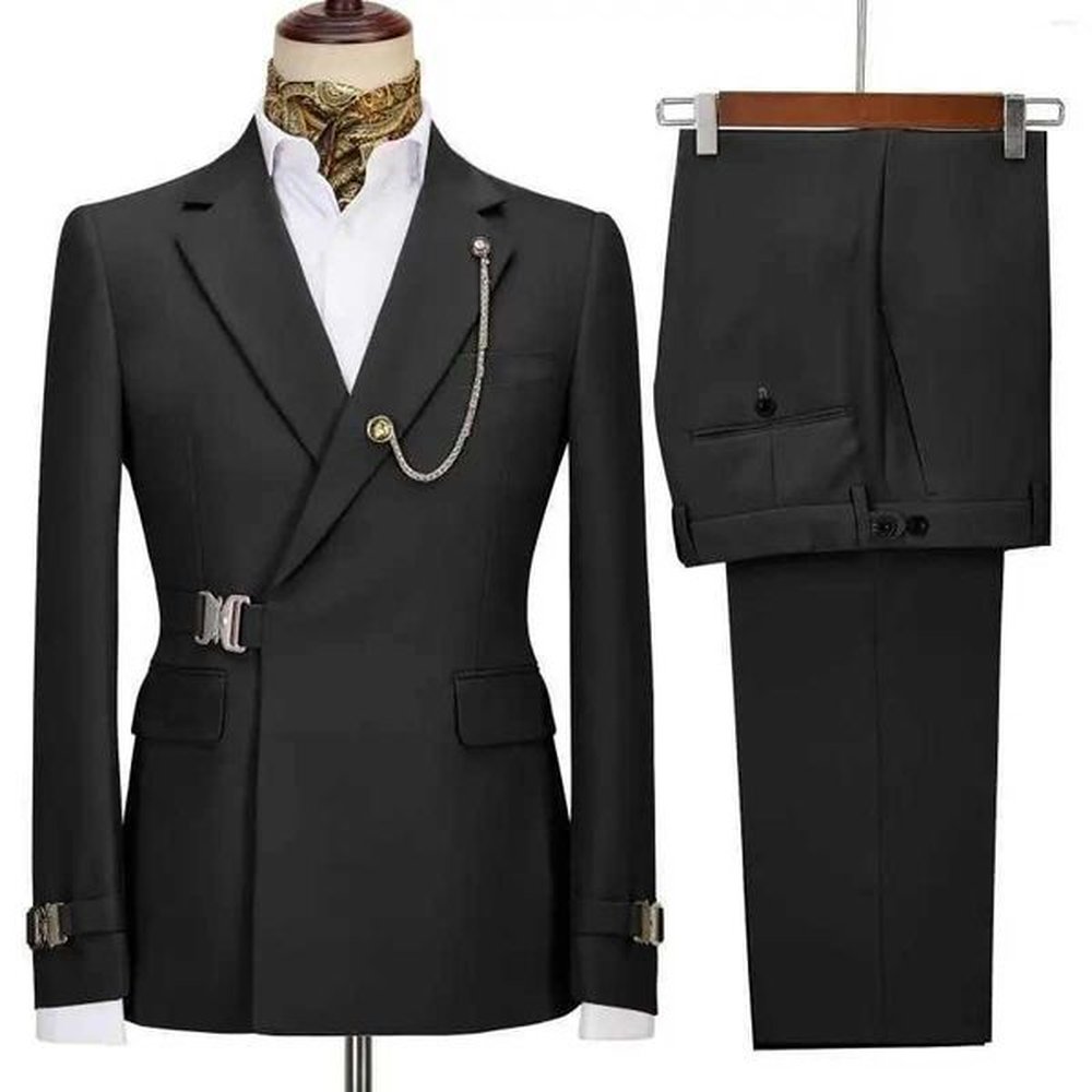 Mens suit mens jacket Italian design notch lapel party wedding ultra-thin fit clothing mens 2-piece clothing set X2411261