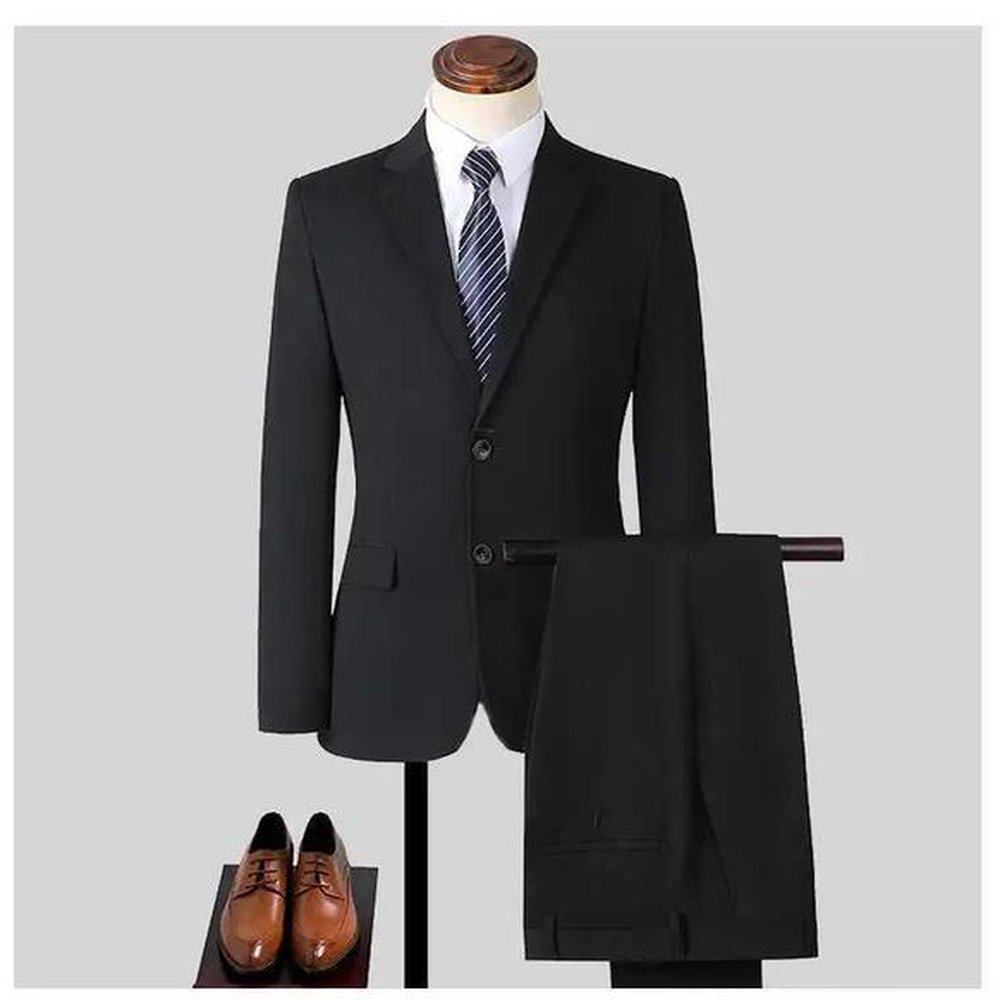 Men's Suits Blazers 2024 Mens S-10XL Business Formal Suit Solid Color (Jacket + Vest +Trousers) Bridegroom Best Man Simple Elegant Job