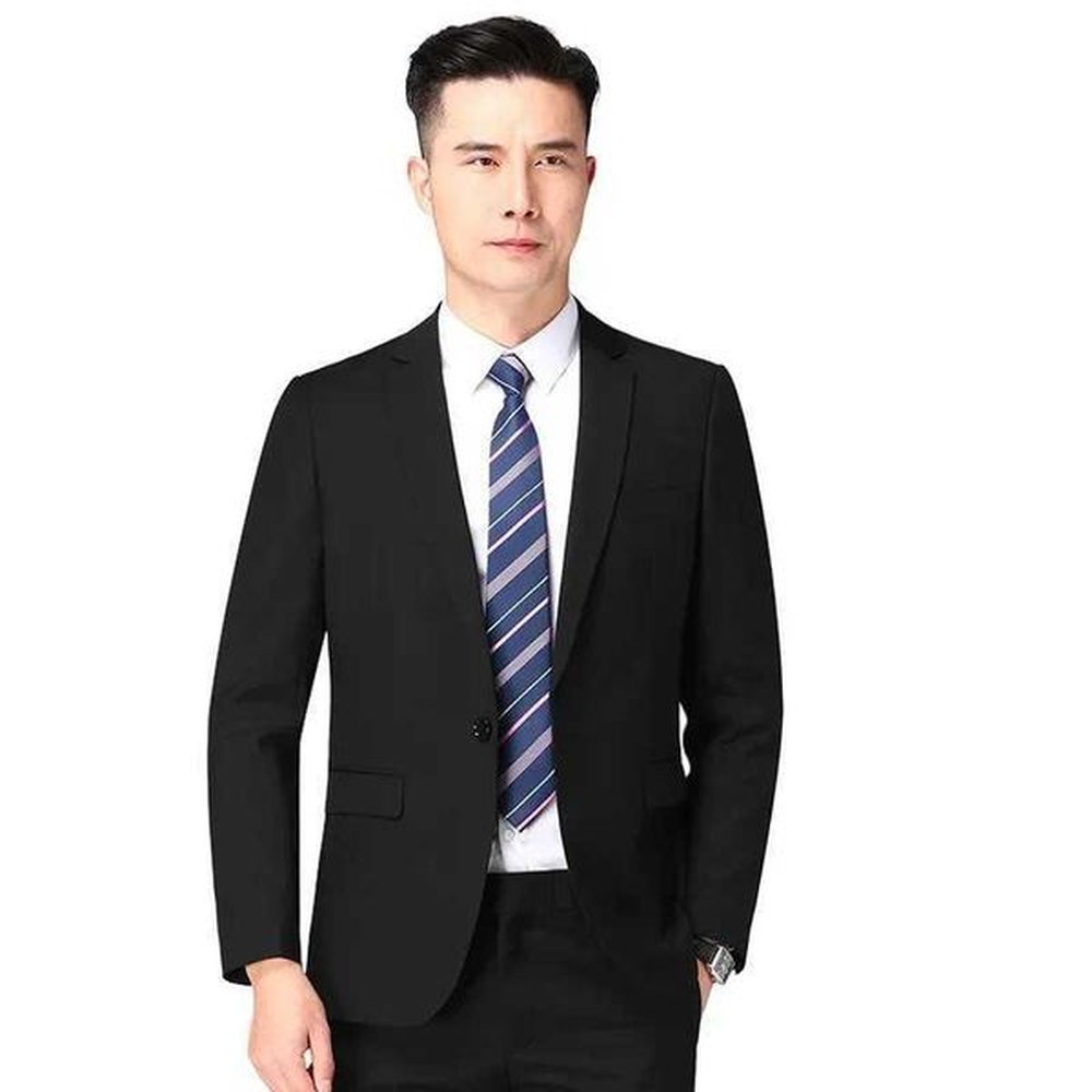 Men's Suits Blazers S-8XL Suit (Blazer+ Pants) Mens Fashion Business Plus-size Solid Color Suit Professional Work Groom Wedding Dress B