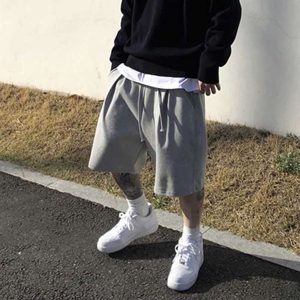 Mens summer Gym Fitness Loose Shorts Casual Street Hip Hop Workout Bodybuilding Breathable Short Pants Boardshorts Sweatpants Y240914