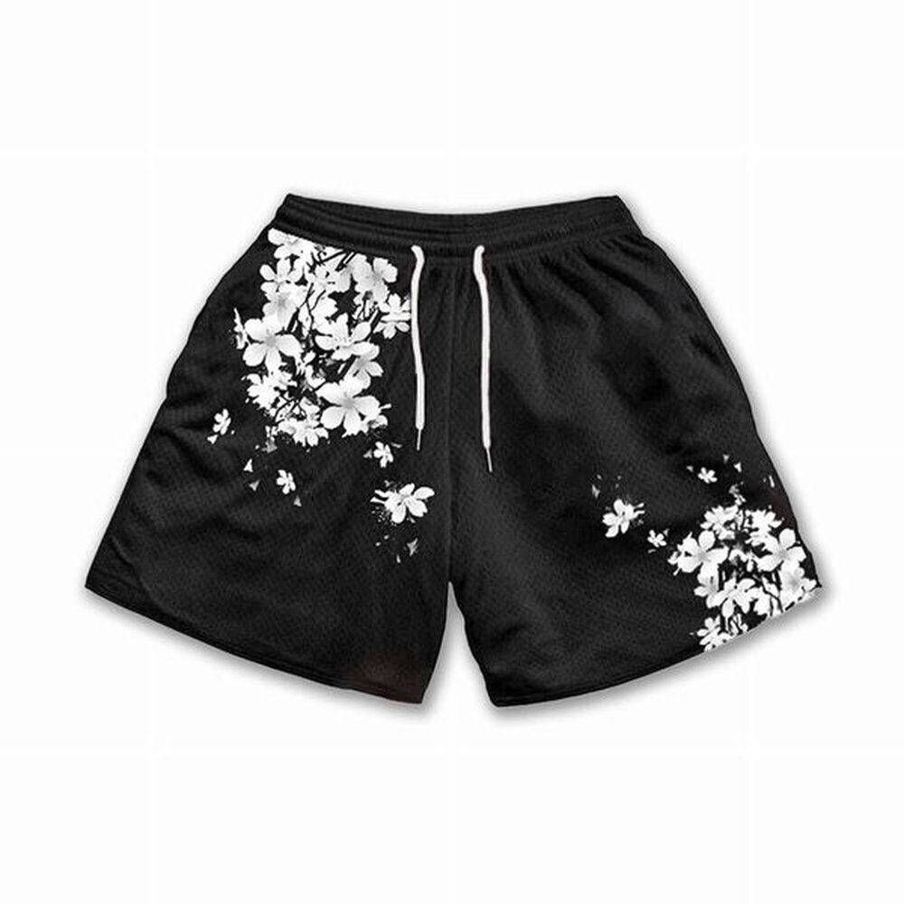 Men's Summer Pocket Loose Fashion Casual wer Print Mens Knit Shorts R250205