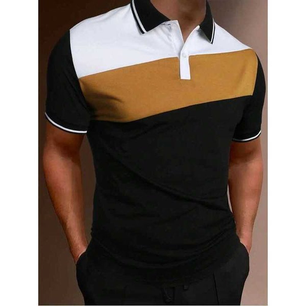 Mens summer short slip magic colored shirt mens slim fit sportswear. W241104