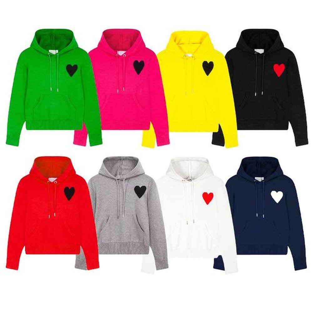 Mens Sweater Designer Hoodies Fluorescent Long Sleeve Loose Pullover Knits Hooded Autumn Sweaters Men Women Hoodie Knits Solid Color